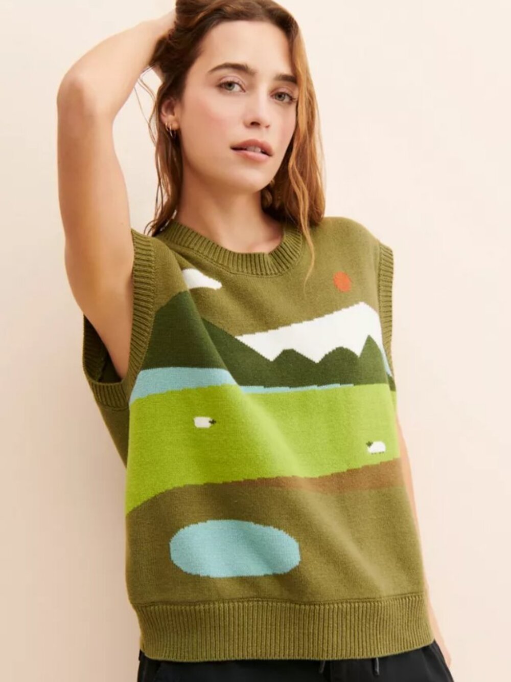 Kina And Tam Homestead Sweater Vest 3XL